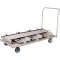 Queue Solutions Vertical Stanchion Storage Cart, 18 Post Capacity STCART18V